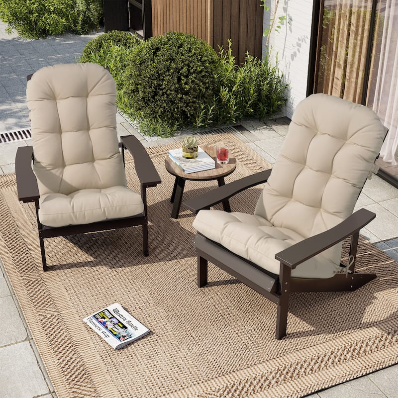 Outdoor Adirondack Chair Cushion Rocking Chair Cushions Thickened Patio Chair Pad with Sunbrella