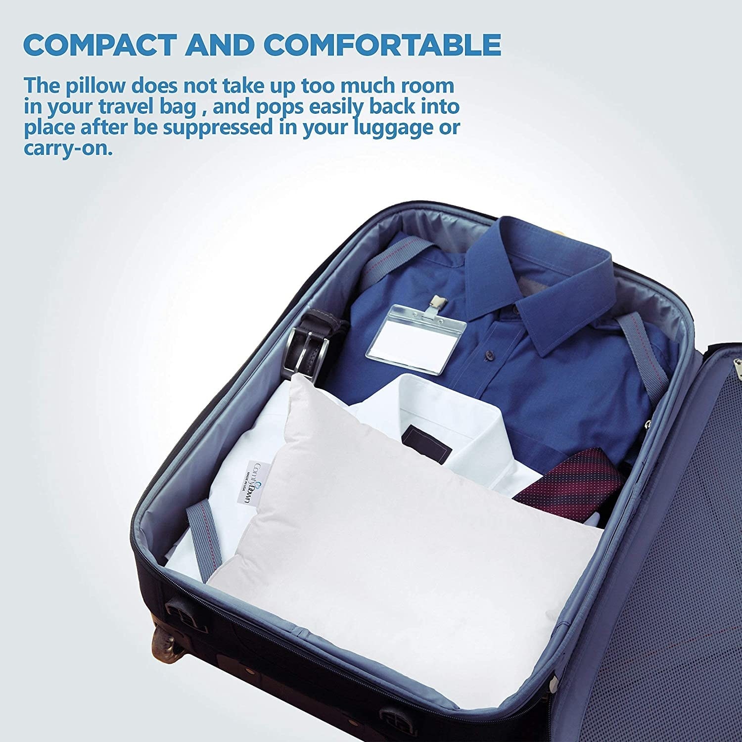 Comfy down store travel pillow