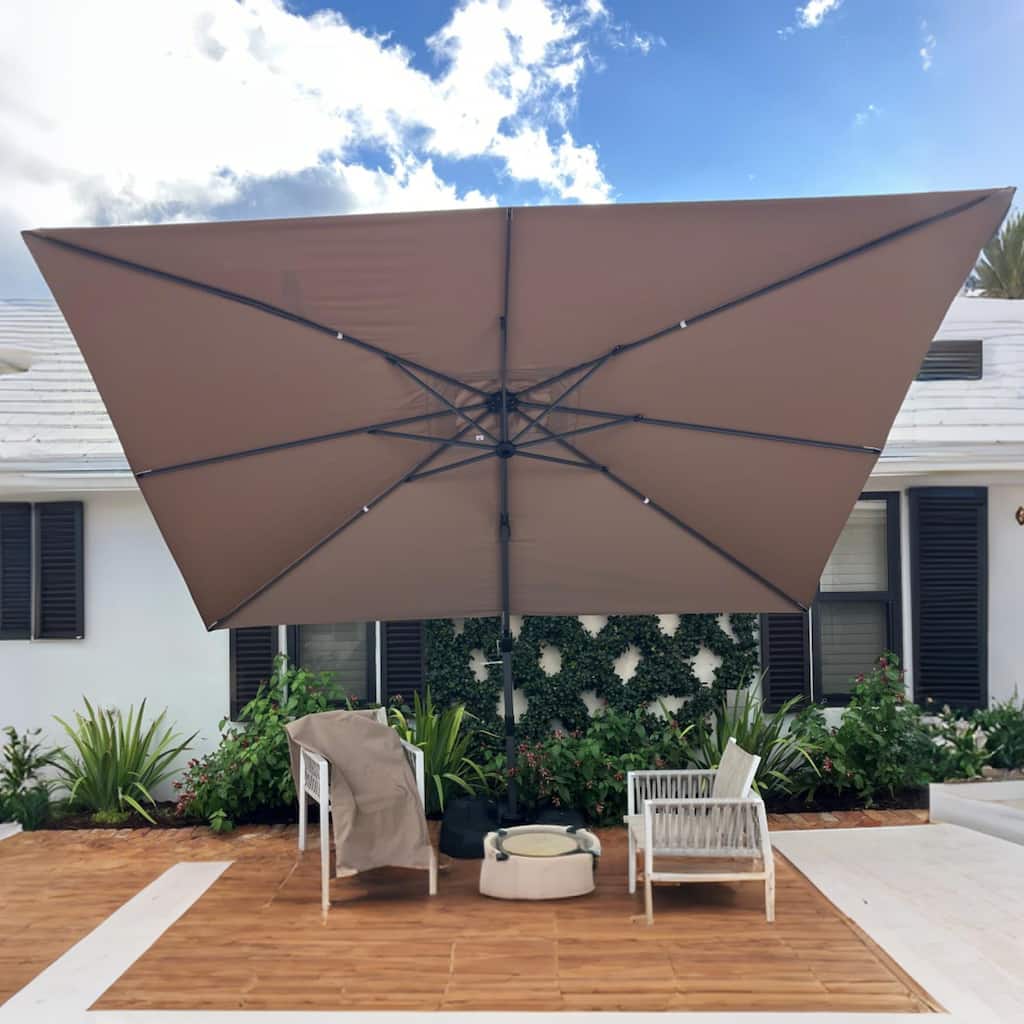 PURPLE LEAF 10 x 13 ft 360 Degree Rotation Patio Umbrella
