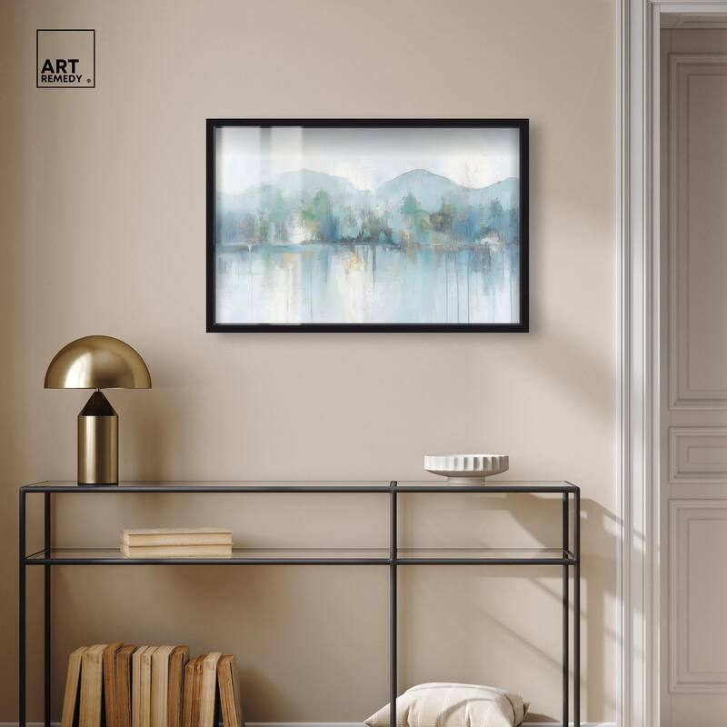 Mirrored Aqua Dream II Shadowbox by Art Remedy