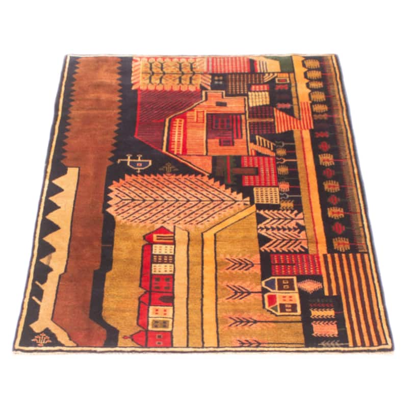 Teimani Brown Rug 3'0" x 4'8" - 3'0 x 4'8