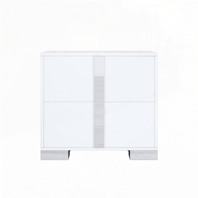 Elegant 6 Drawers Dresser and Two Nightstands