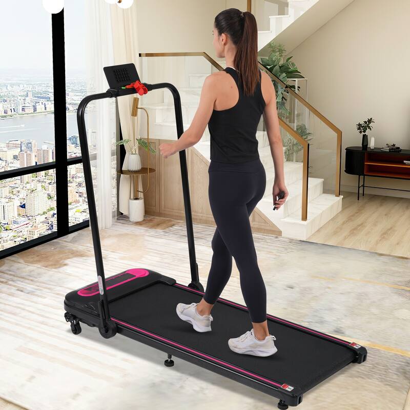 Folding Walking Pad Under Desk Treadmill for Home -2.5HP Walking Treadmill With Incline 0.5-7.5MPH 300LBS Capacity Treadmill
