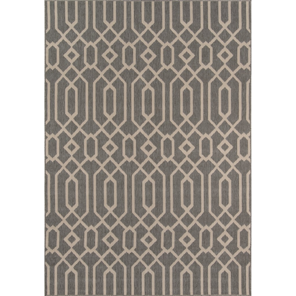 Trellis Pattern Indoor/ Outdoor Area Rug - 7' X 10'