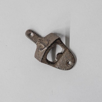 Rustic Brown Open Here Wall Mounted Bottle Opener