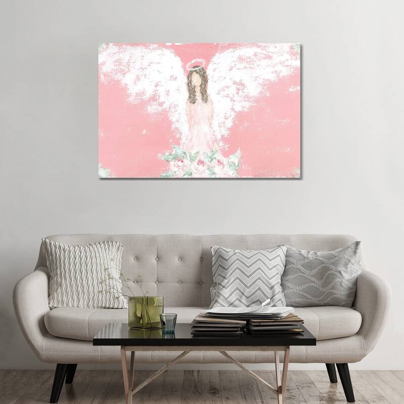 iCanvas "Tea Rose Guardian Angel" by Ashley Bradley Canvas Print - 32x48x1.5