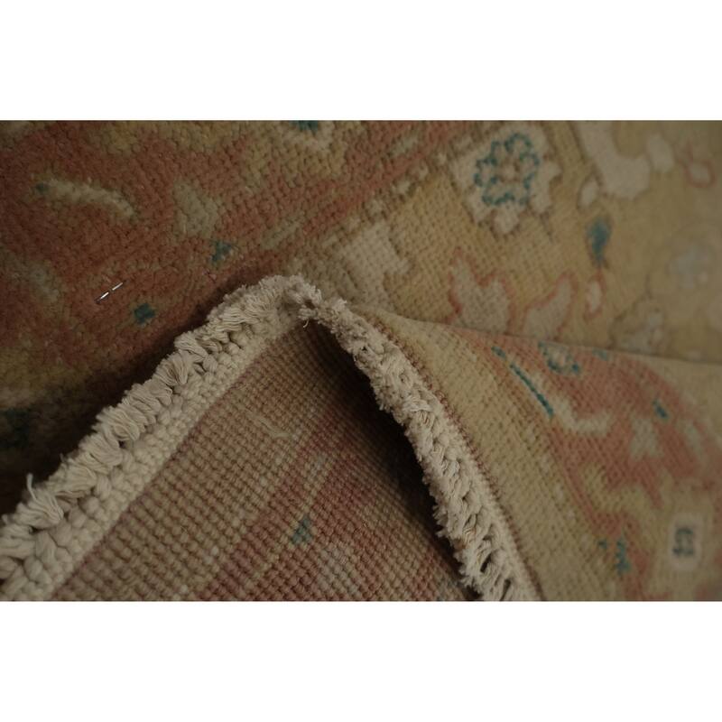 Hand Knotted Oriental 100% Wool Carpet Traditional All-Over Brown Ziegler Area Rug - 3' 1'' X 1' 11''