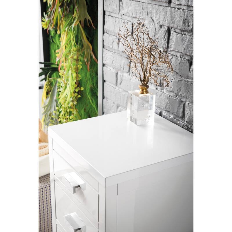 James Martin Vanities E444-BC15-3WZ Addison 15" Wood Cabinet with 3cm