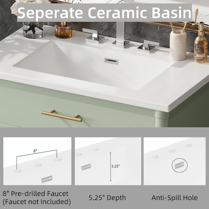 31" Bathroom Vanity with Sink