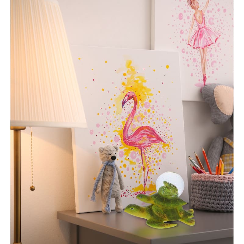 CoTa Global Shark, Dolphin, Flamingo, Sea Turtle Snow Globe Set of 4 - 45mm