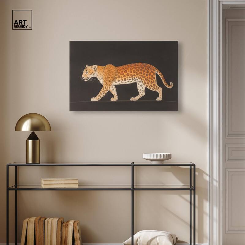 Golden Leopard Canvas by Art Remedy, Gallery Wrapped