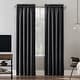preview thumbnail 10 of 122, Sun Zero Oslo Theater Grade Extreme Total Blackout Rod Pocket 1-Piece Curtain Panel, Single Panel 52" x 95" - Coal Grey