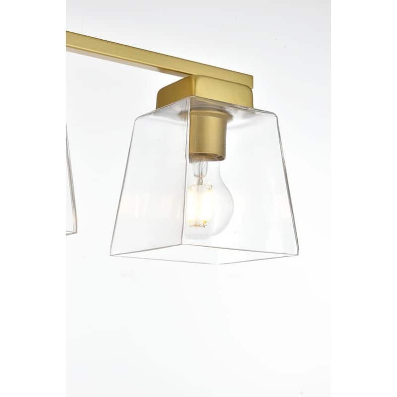 Merlin 1 Light Black and Clear Bath Sconce