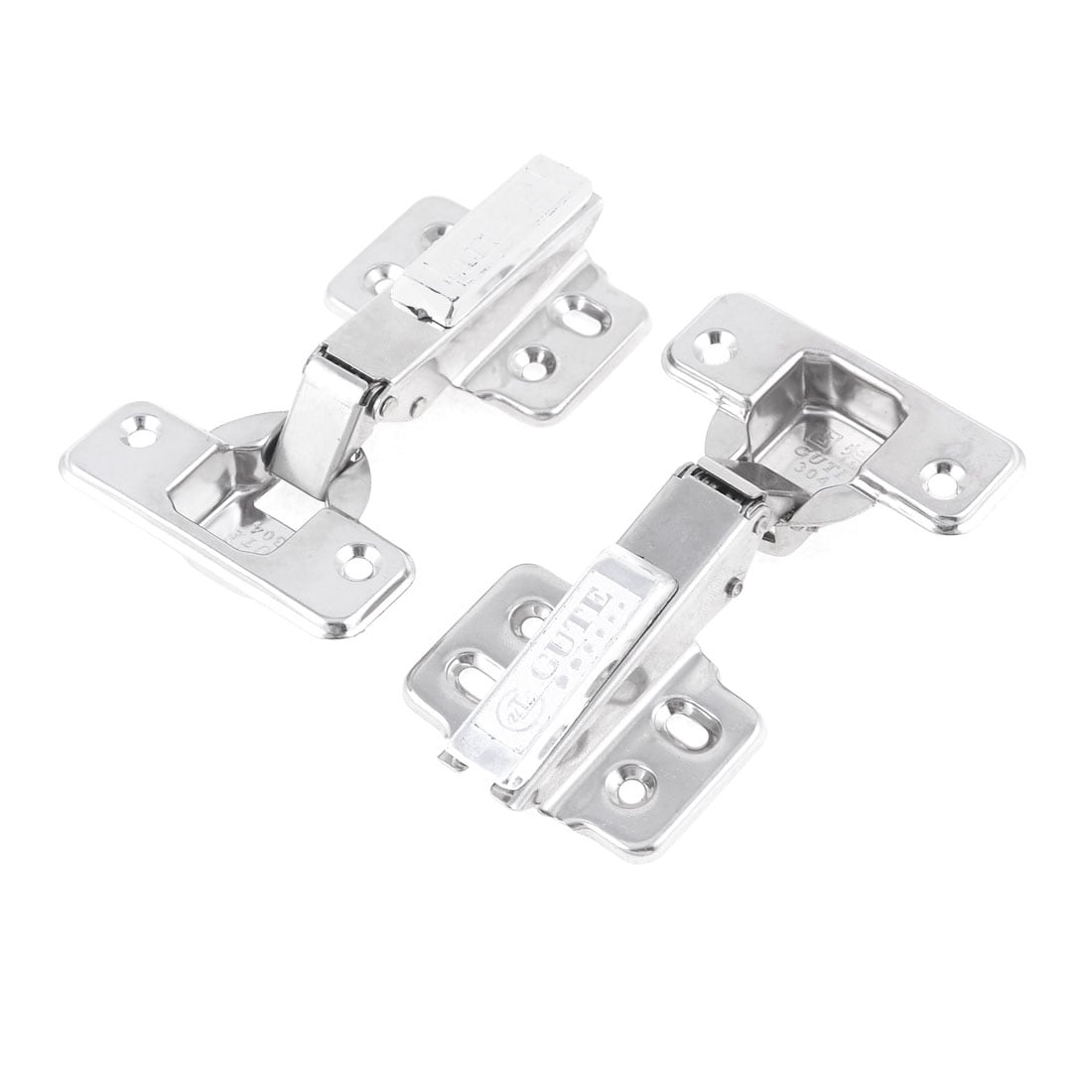 Shop Pair Hydraulic Full Overlay Metal Furniture Cabinet Hinges W Screws Overstock 18190453