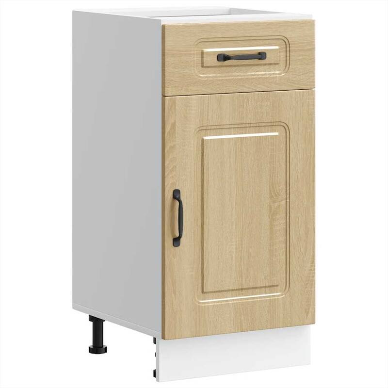 vidaXL Kitchen Base Cabinet Sonoma oak Engineered wood Standard - 18.1 x 15.7 x 32.1