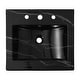 preview thumbnail 64 of 120, JONATHAN Y Aubert 3-Hole Rectangular Ceramic Single Sink Basin Vanity Top