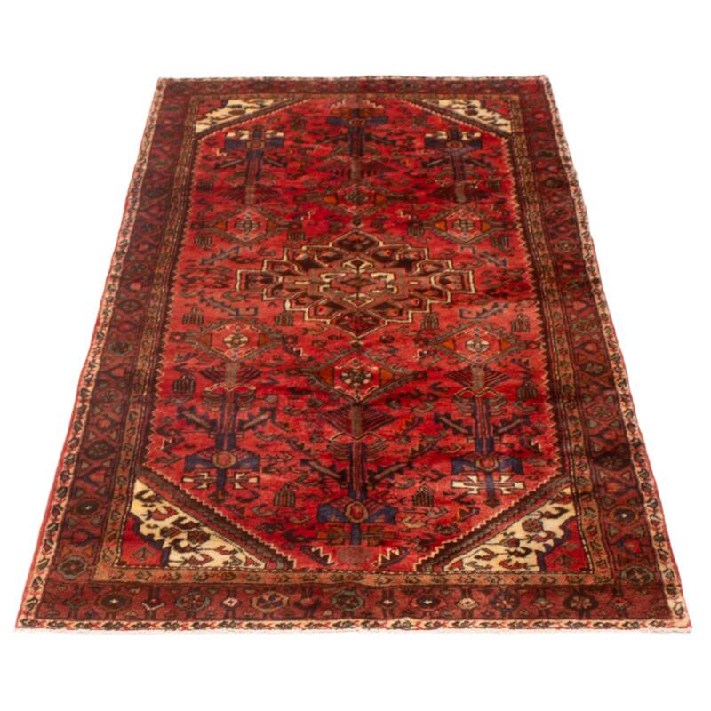 ECARPETGALLERY Hand-knotted Andelz Red Wool Rug - 4'8 x 9'2