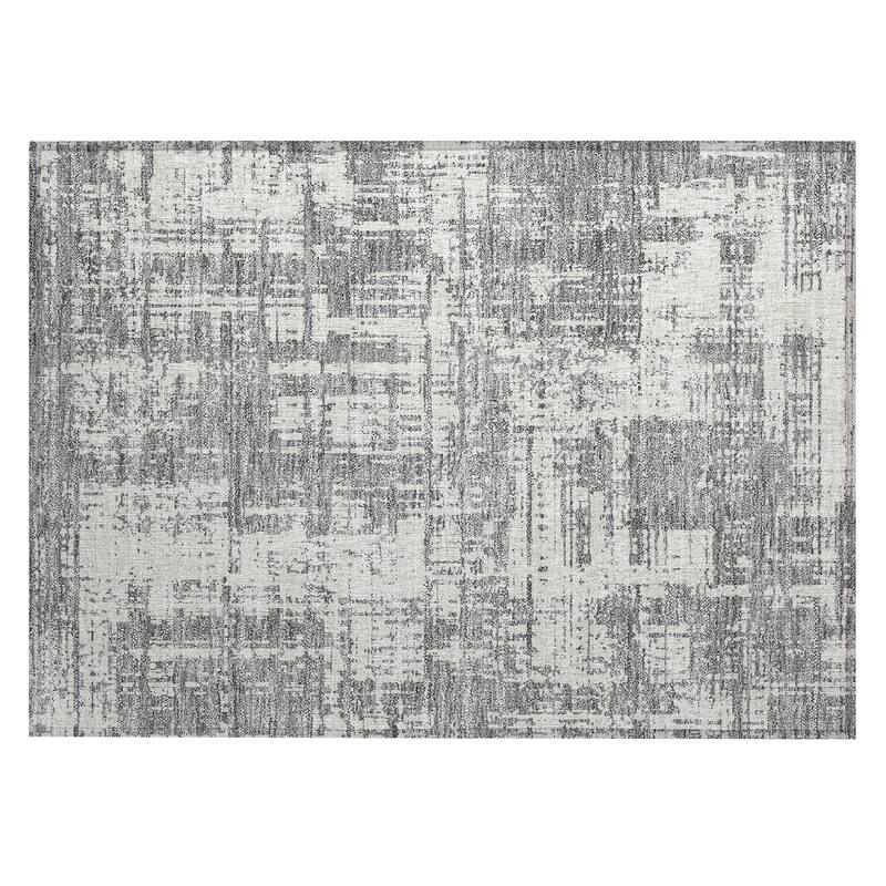 Machine Washable Indoor/ Outdoor Chantille Abstract Solid Rug