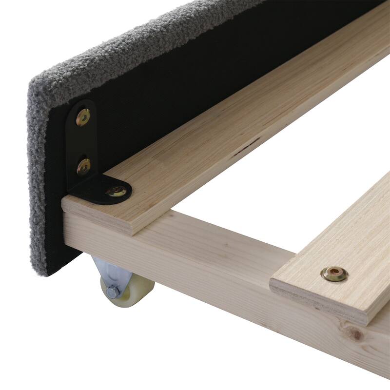 Twin Size Upholstered Daybed with Storage Armrests