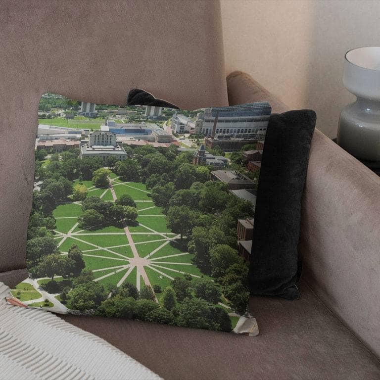 NCAA Campus Crawl 18 Inch Throw Pillow