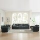 preview thumbnail 104 of 162, Cloud Chenille Upholstered Modular Sectional Sofa with DIY Combination Design Gray 3-Seater Sofa+Accent Chairs*2