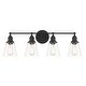 preview thumbnail 1 of 0, Minka Lavery 5684 Barwell 4 Light 33" Wide Vanity Light with Clear