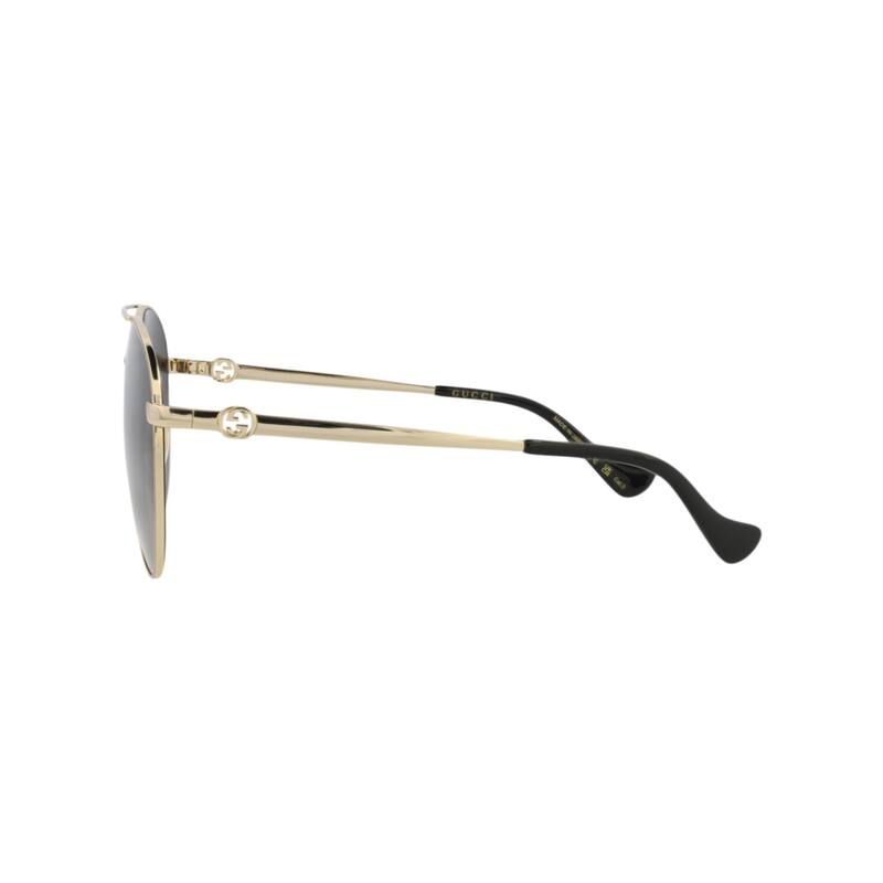 Gucci Aviator-Frame Metal Sunglasses