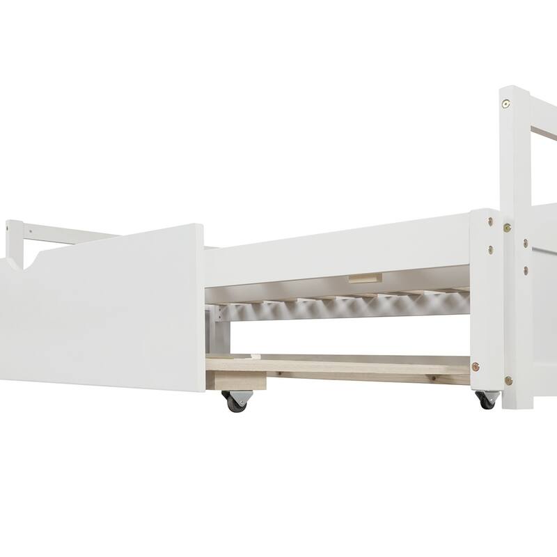 Extending Daybed with Trundle, Wooden Daybed with Trundle