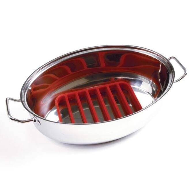 Norpro Nonstick Silicone Roast Rack / Trivet - Healthy Cooking & Roasting