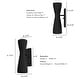 preview thumbnail 3 of 7, Hunter Zola Black 2-Light Wall Sconce - Bathroom, Bedroom, Dining Room, Hallway - Modern - Designer!