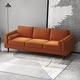 Flavia Mid Century Modern Pillow Back Velvet Sofa - Overstock - 34473909