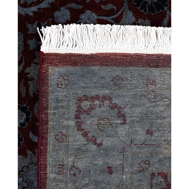 Overdyed One-of-a-Kind Hand-Knotted Area Rug - Red - 4' 1" x 6' 2"