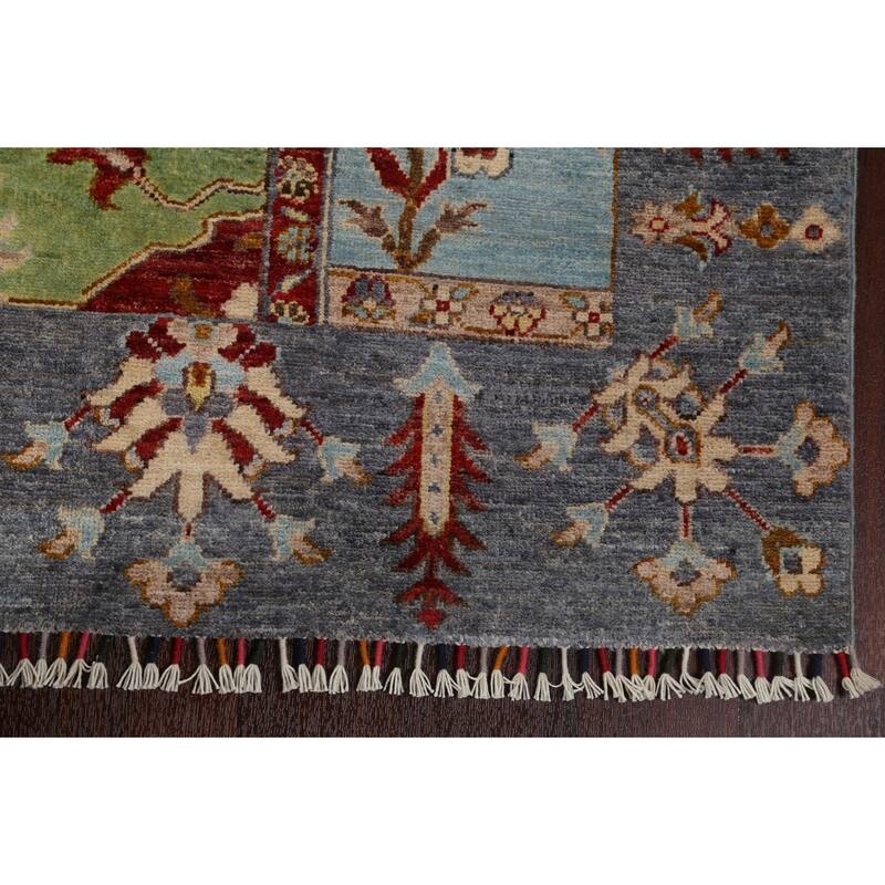 Vegetable Dye Kazak Oriental Wool Area Rug Hand-knotted Foyer Carpet - 3'11" x 5'9"