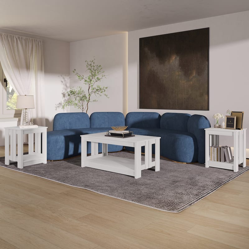 CraftPorch Minimalist Coffee Table Set