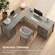 preview thumbnail 125 of 156, Farmhouse Executive L Shaped Desk Home Office Desk with Drawers and Storage Cabinet & Power Outlet