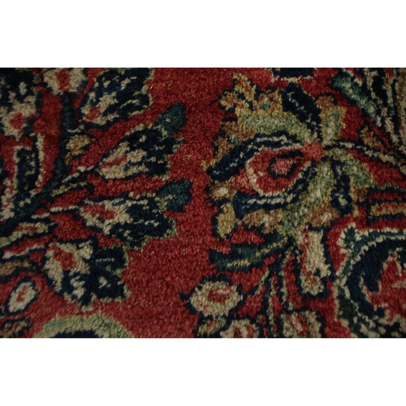 Hand Knotted Oriental 100% Wool Carpet Traditional Floral Oranges & Rust Sarouk Area Rug - 21' 3'' X 10' 7''