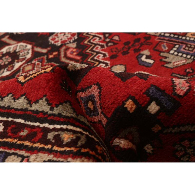 ECARPETGALLERY Hand-knotted Anadol Red Wool Rug - 3'5 x 9'9