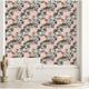Pink Wallpaper with Leopard and Birds Peel and Stick and Prepasted ...