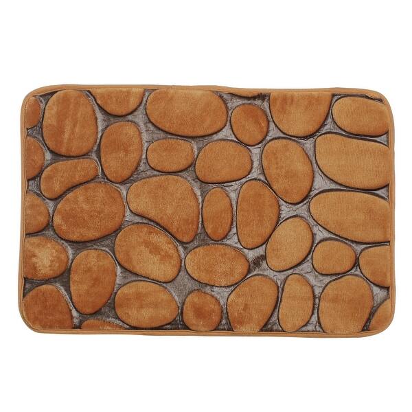 Shop Bath Mat Rug 24 X 16 Flannel Fabric Memory Foam Fill
