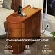 preview thumbnail 3 of 8, Solid Wood Chairside End Table, Two-Drawer Narrow Side Table Slim