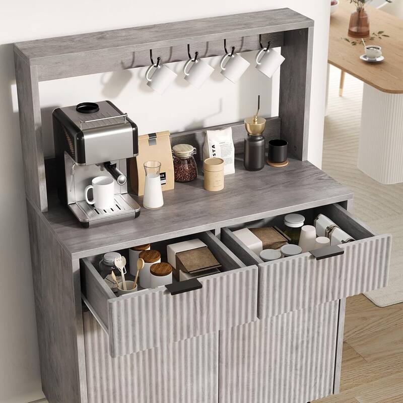 Modern Console Table Sideboard Buffet Cabinet with Storage for Entryway - N/A