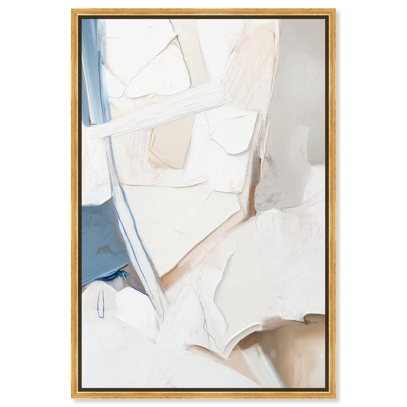 Bone and Beige I Canvas by Art Remedy - Gold - 16" x 24"