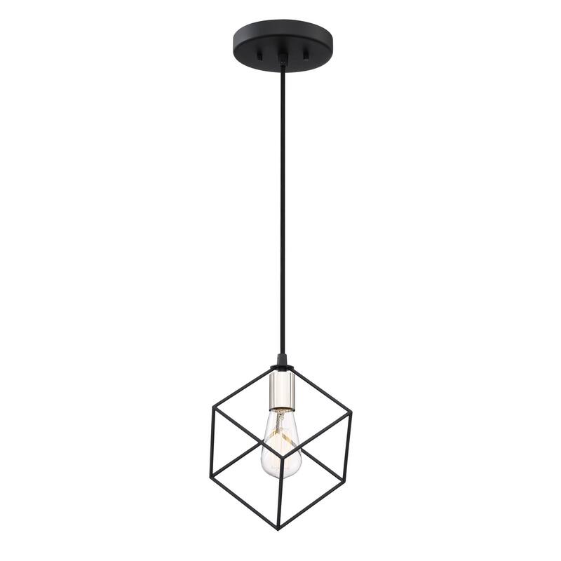 Holograph 1-Light Mini Pendant in Earth Black