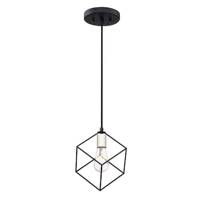 Holograph 1-Light Mini Pendant in Earth Black