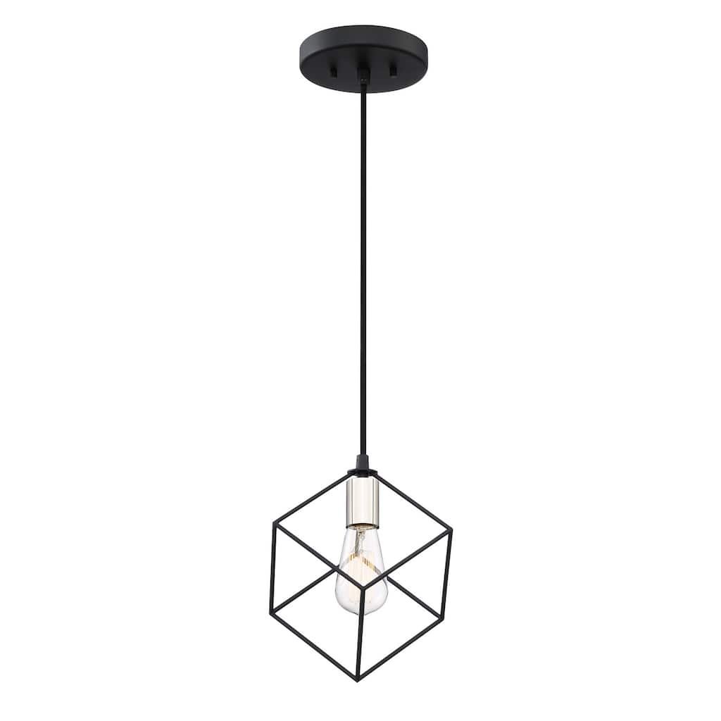 Holograph 1-Light Mini Pendant in Earth Black