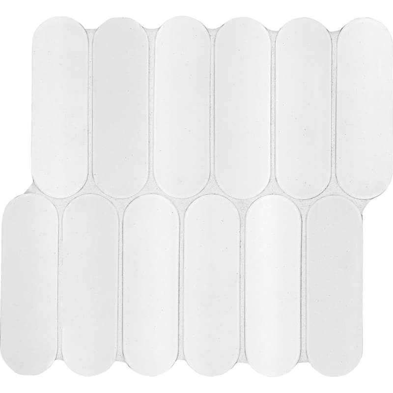 Ackland AKM-G-12X12ELG-CA 12" x 12" Glass Geometric Floor and Wall