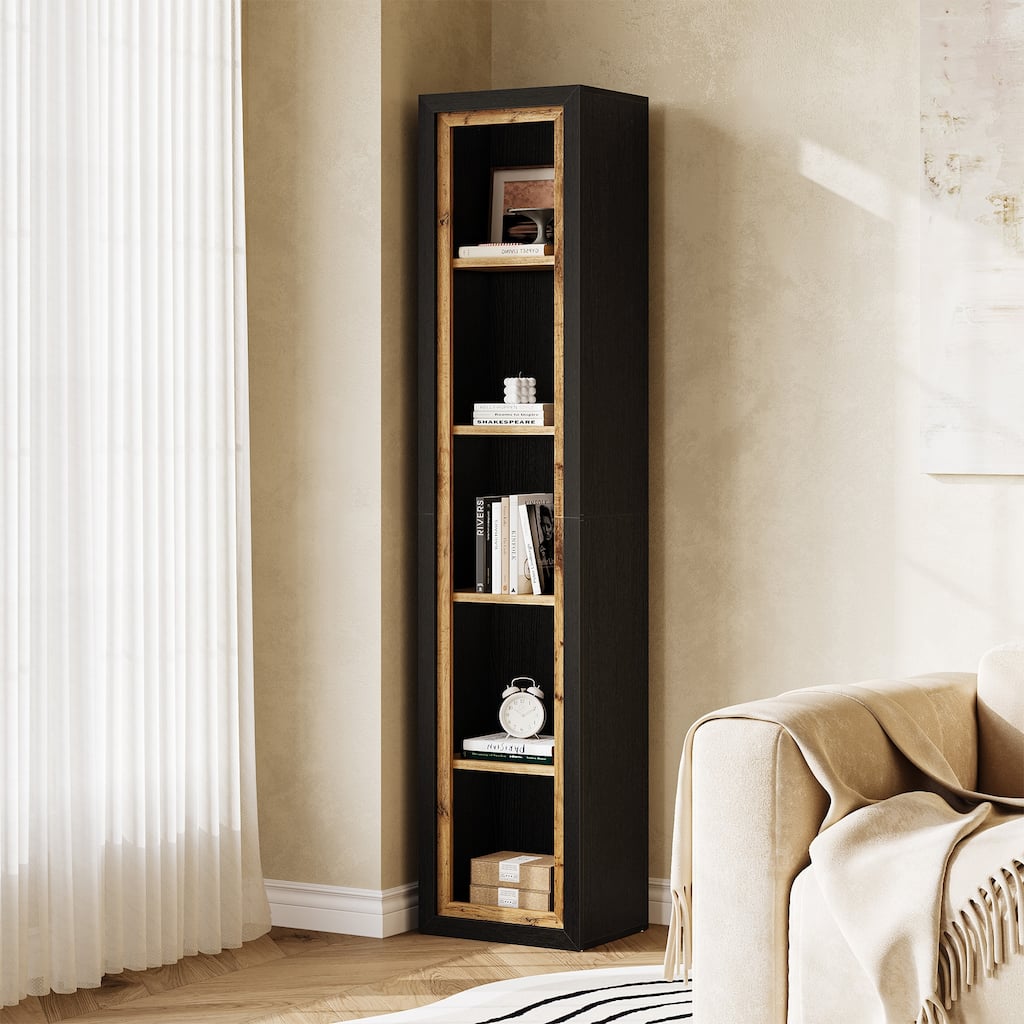 70.9" Bookcase with Open Cubes, Extra Tall Bookshelf, Freestanding Storage Shelf for Living Room, Bedroom, Study