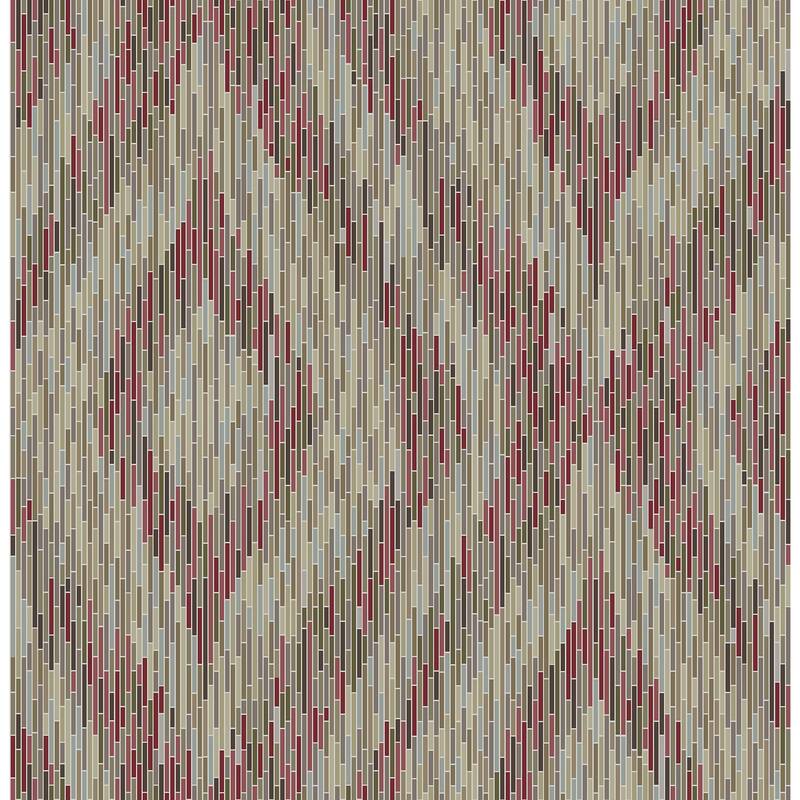 A-Street Prints Ethereal Red Ogee Wallpaper