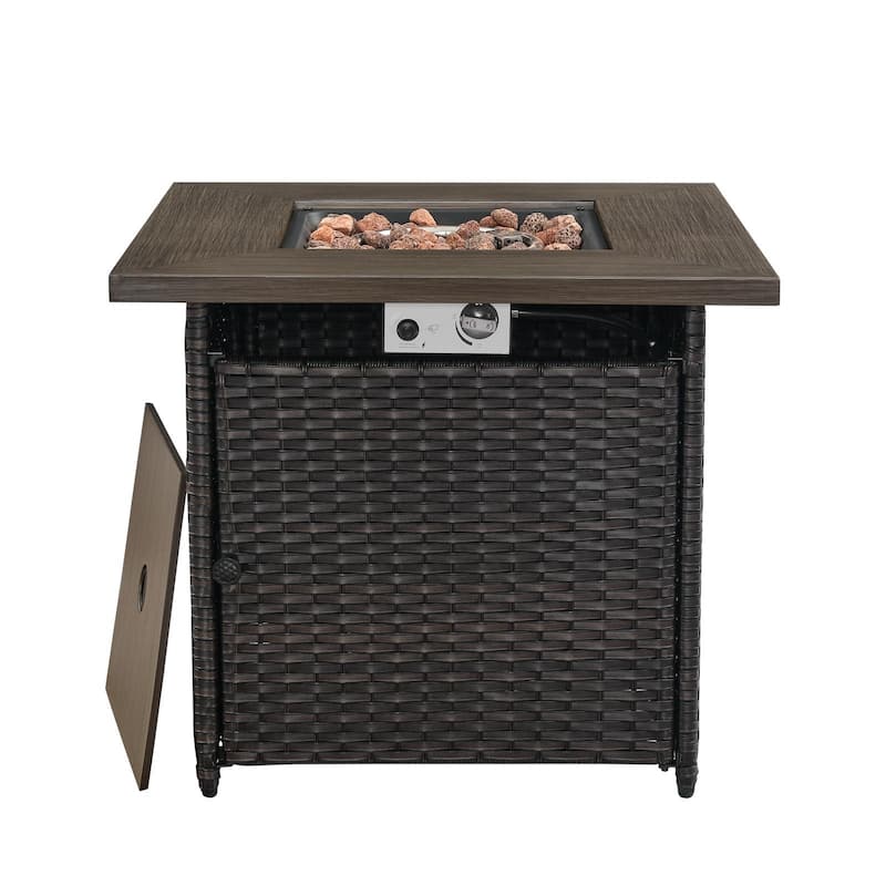 Gymojoy Sofa Swivel Chairs with 50,000 BTU Propane Fire Pit Table