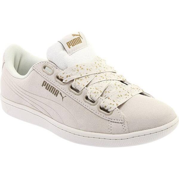 Shop Puma Women S Vikky Ribbon Dots Sneaker Whisper White Whisper